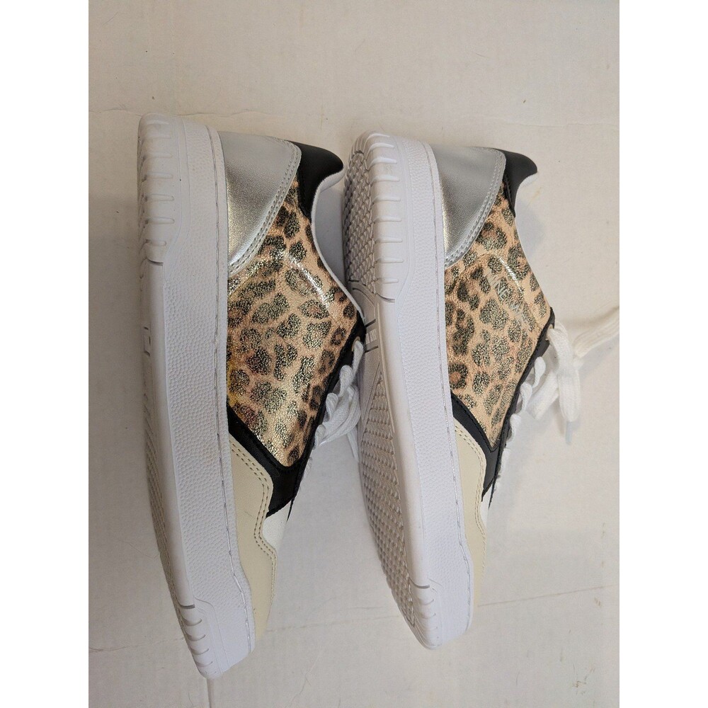 Nine West Nenya Sneakers Women’s Size 7M Ivory Taupe Multi Casual Lace-Up Shoes - Picture 5 of 8